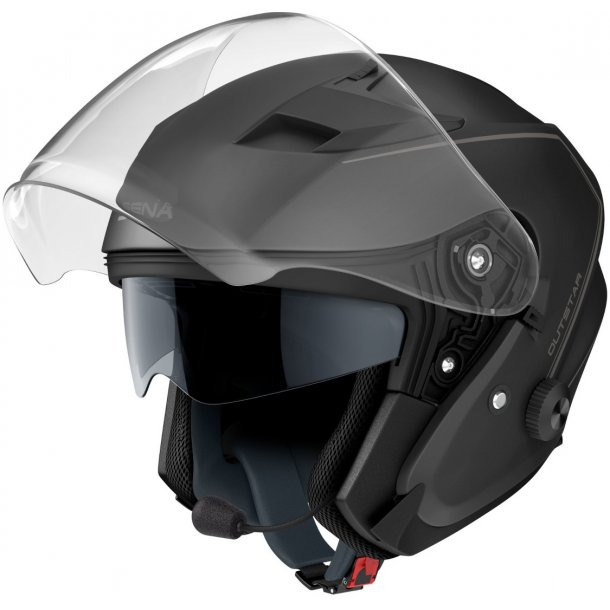 SENA OUTSTAR BLUETOOTH 3/4 HELMET - Hjelme ----- KAN KUN KØBES I VORES