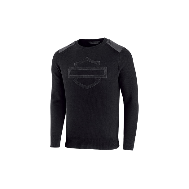 HARLEYDAVIDSON® MEN'S WOOLBLEND SLIM FIT SWEATER MOTO Caps Harley