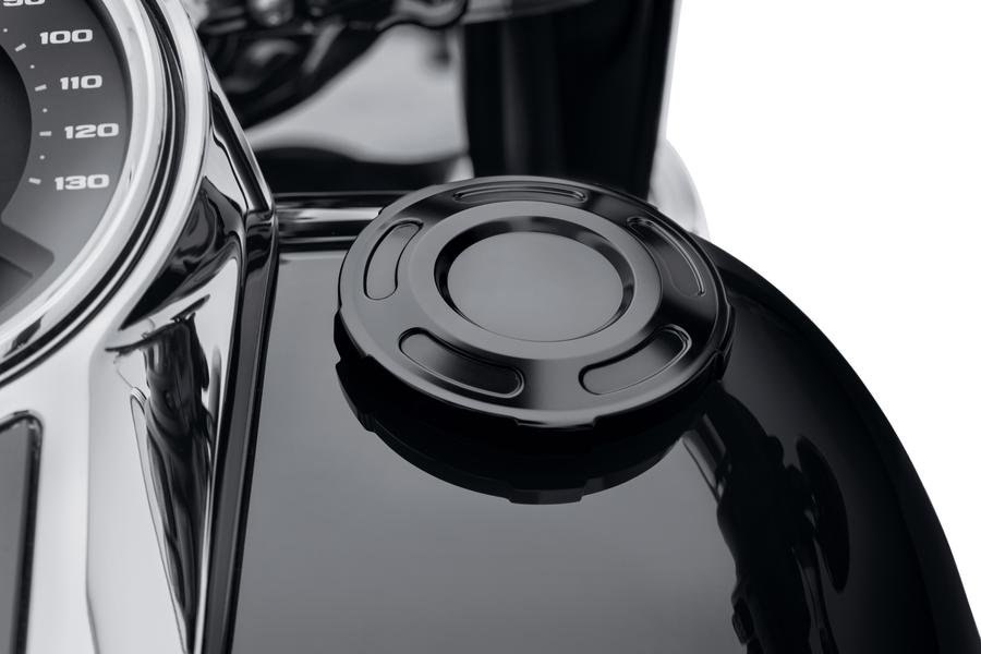 KIT, Fuel Cap, black Dominion TM Collection Caps HarleyDavidson
