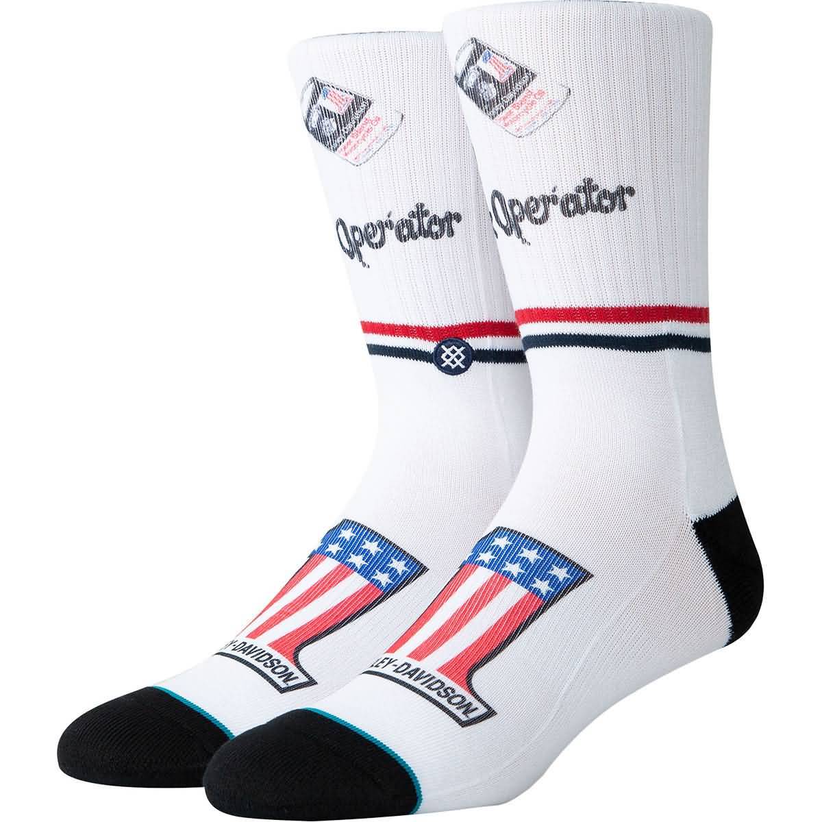 Harley-Davidson® Stance Men's Slick Crew Height Riding Socks - Harley ...